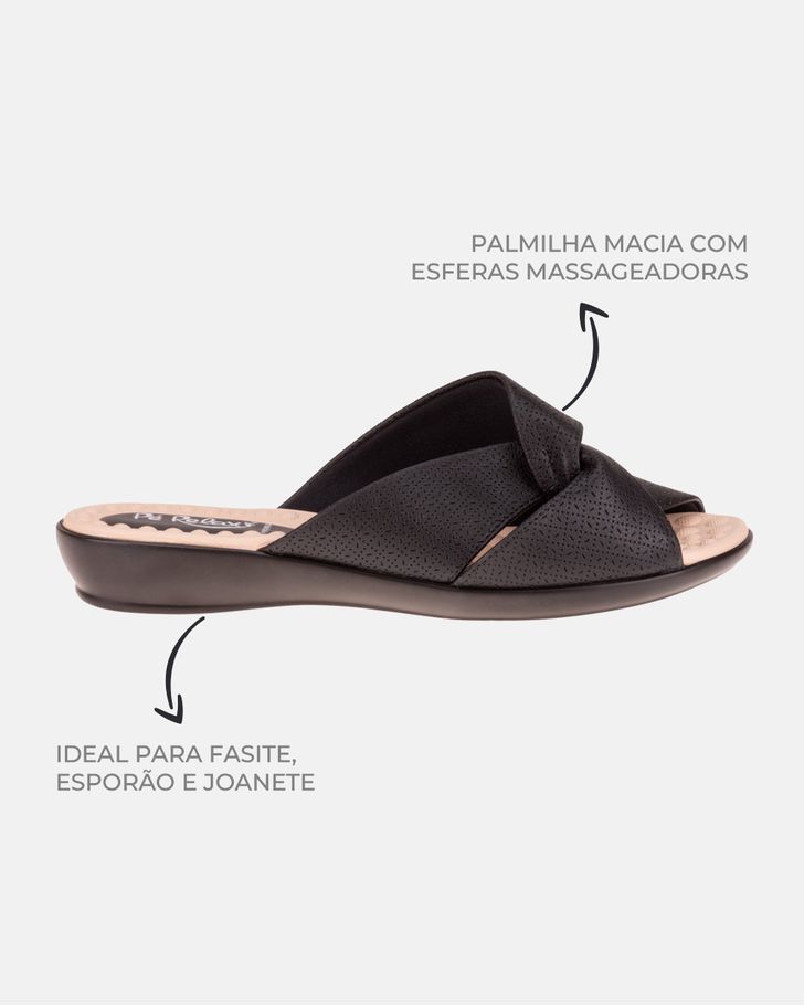 Tamanco ortopédico Jasmim - Preto