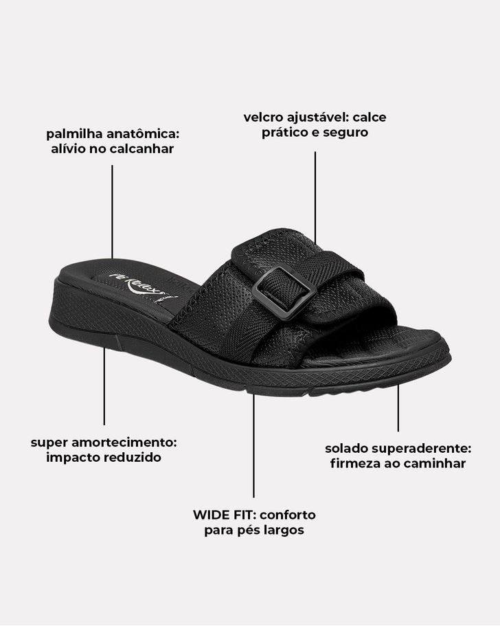 Tamanco Esporão Kalanchoê - Preto