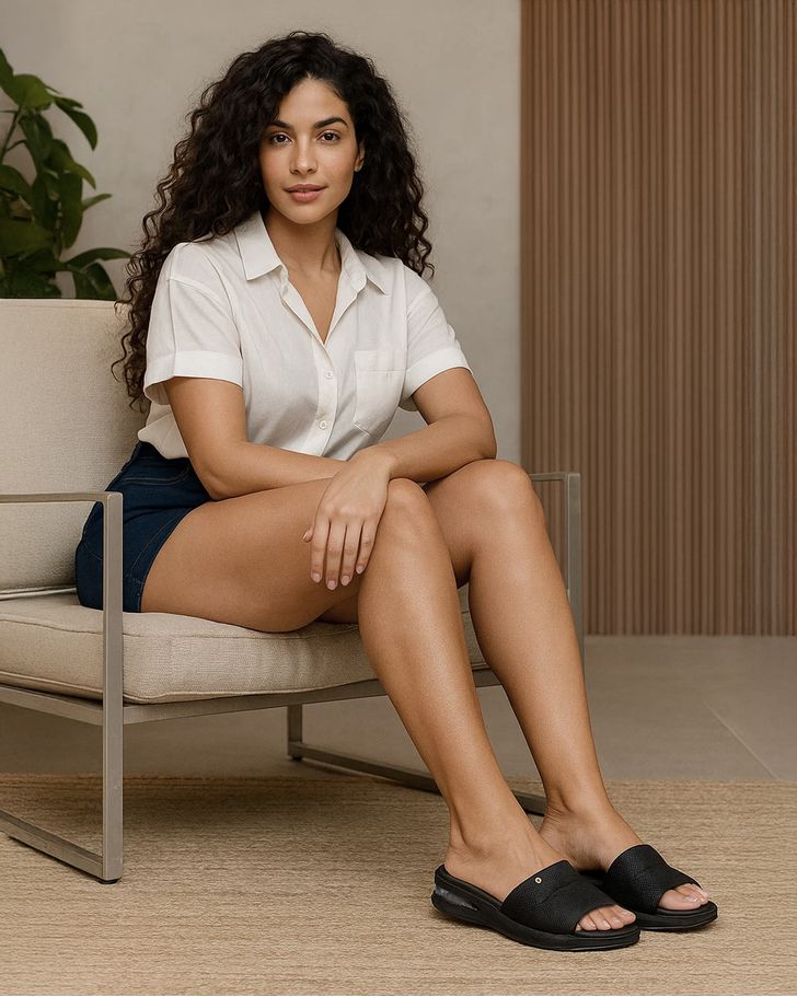 Tamanco Ortopédico Camélia - Preto 