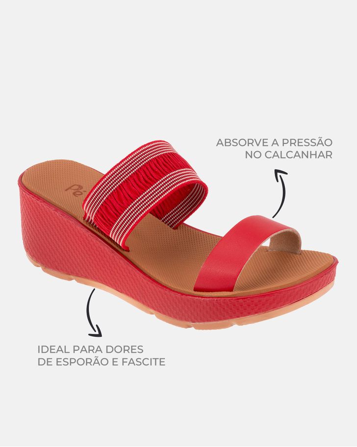 Tamanco Celósia - Vermelho