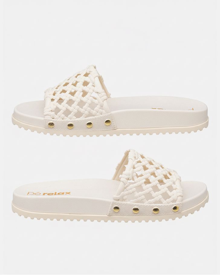 Tamanco Ipomeia - Creme / Creme