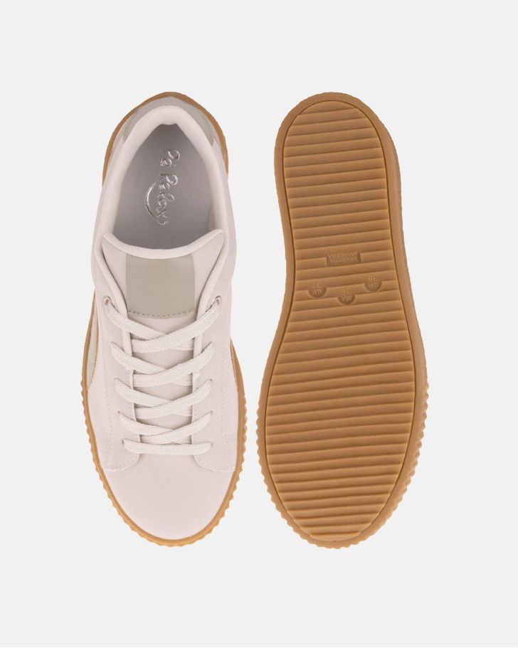 Tênis Flatform Calêndula - Niquel - Mate