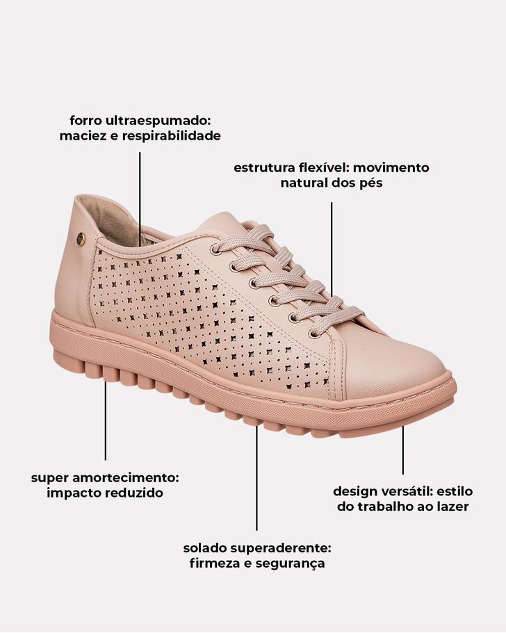 Tênis Casual Lisianthos - Rosê 
