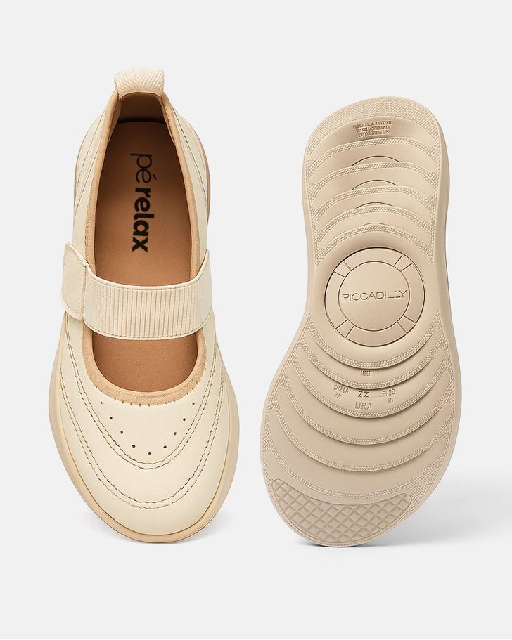 Tênis Boneca Camélia - Off White 