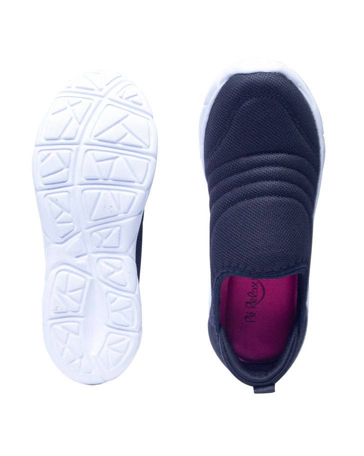 Tênis Slip On Ultra Leve Amaranto - Preto