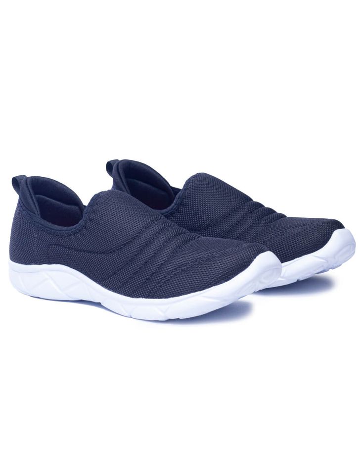 Tênis Slip On Ultra Leve Amaranto - Preto