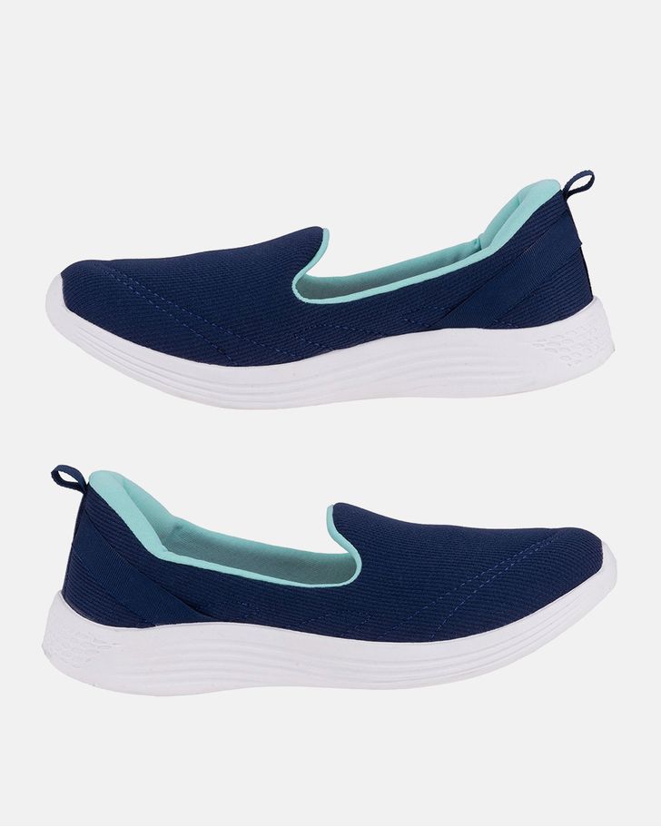 Slip On Begônia - Marinho / Verde Água