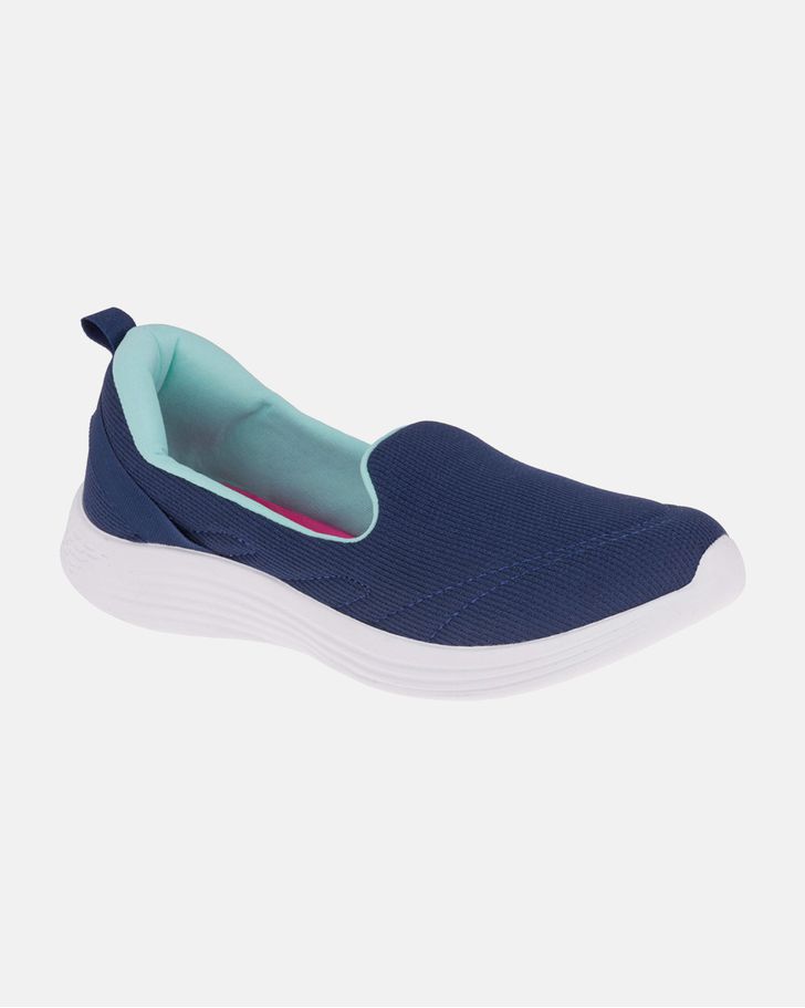 Slip On Begônia - Marinho / Verde Água