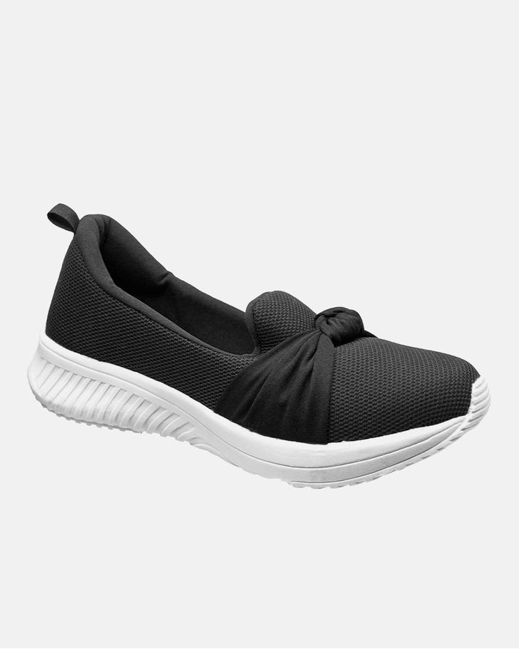 Tênis Slip On Girassol - Preto / Sola Branca