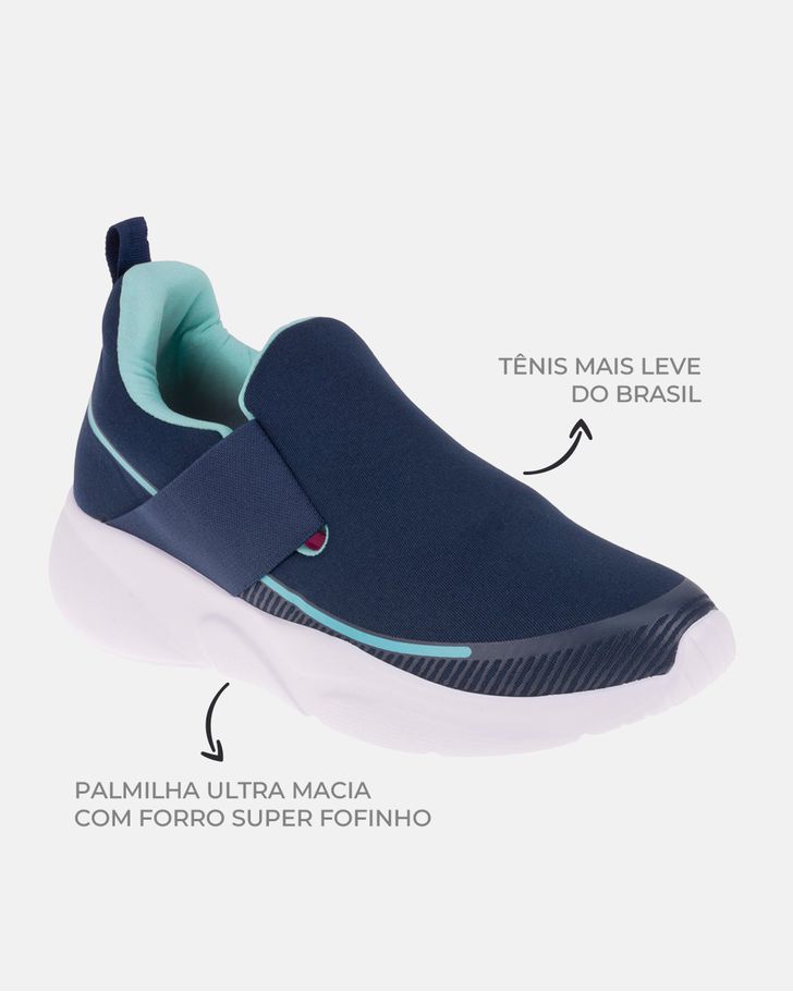 Tênis Pluma - Marinho / Verde Água