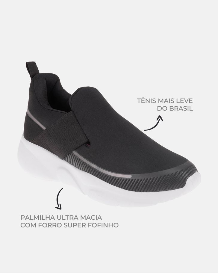 Tênis Pluma - Preto / Prata