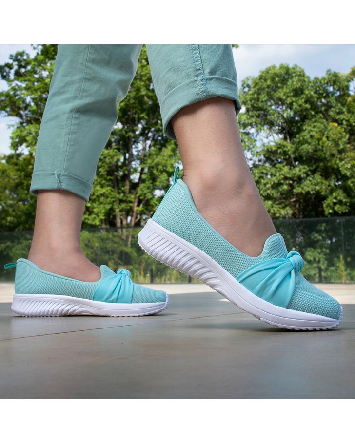 Tênis Slip On Girassol - Verde Água