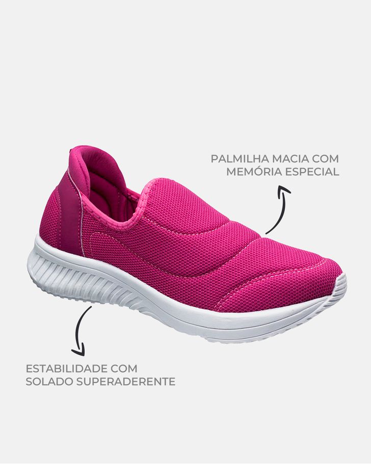 Tênis para Caminhar Girassol - Pink