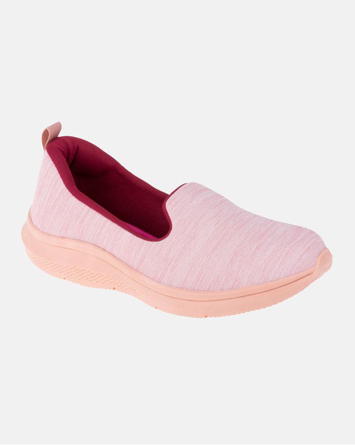 Slip On Peônia - Rosê / Bordo