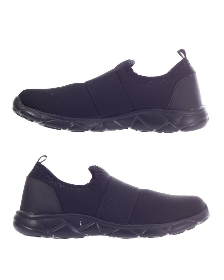 Slip On Ultra Leve Amaranto - Preto / Sola Preta