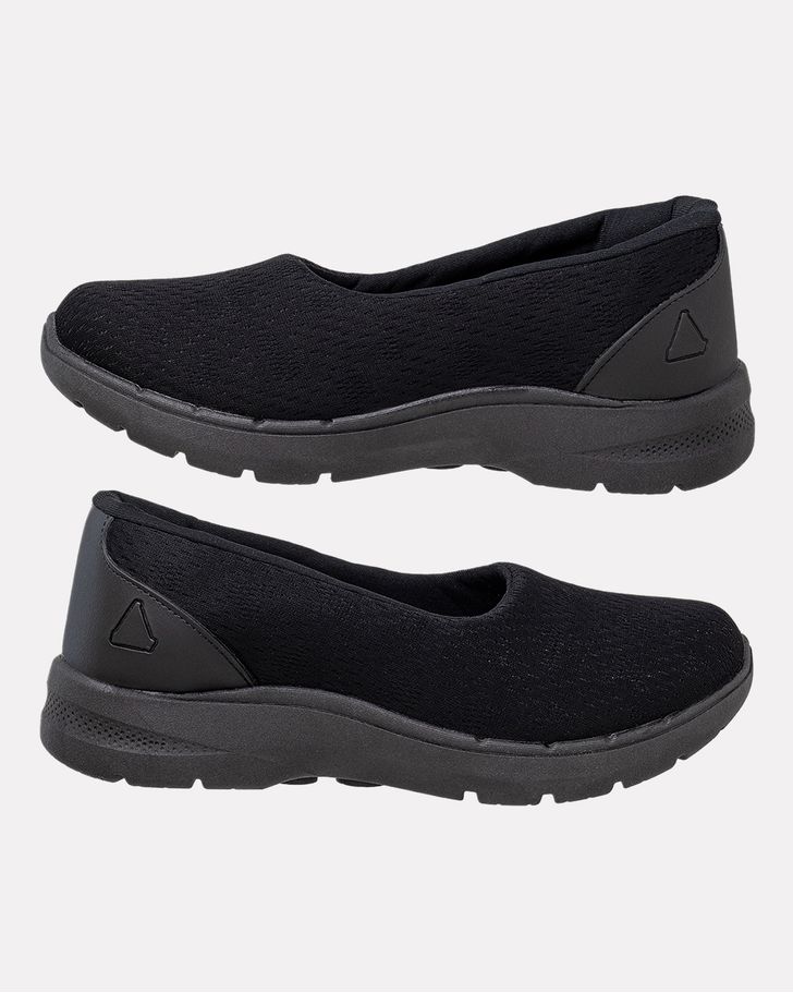 Slip On Amaranto - Preto / Sola Preta