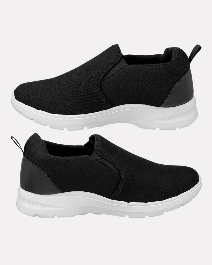 Slip On Feminino Aroeira - Preto