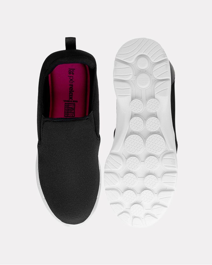 Slip On Feminino Aroeira - Preto