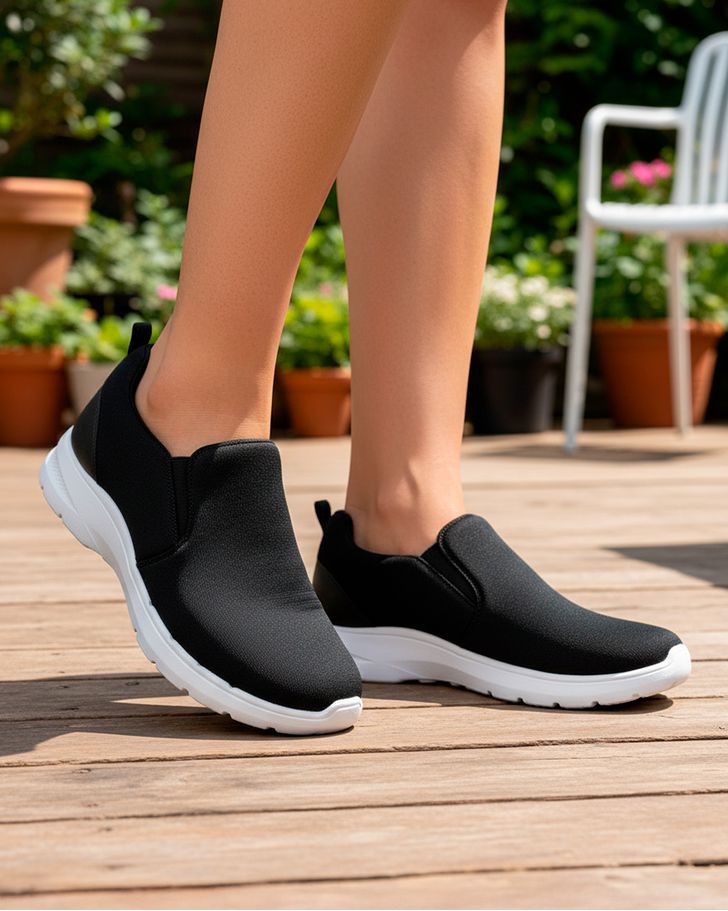 Slip On Feminino Aroeira - Preto