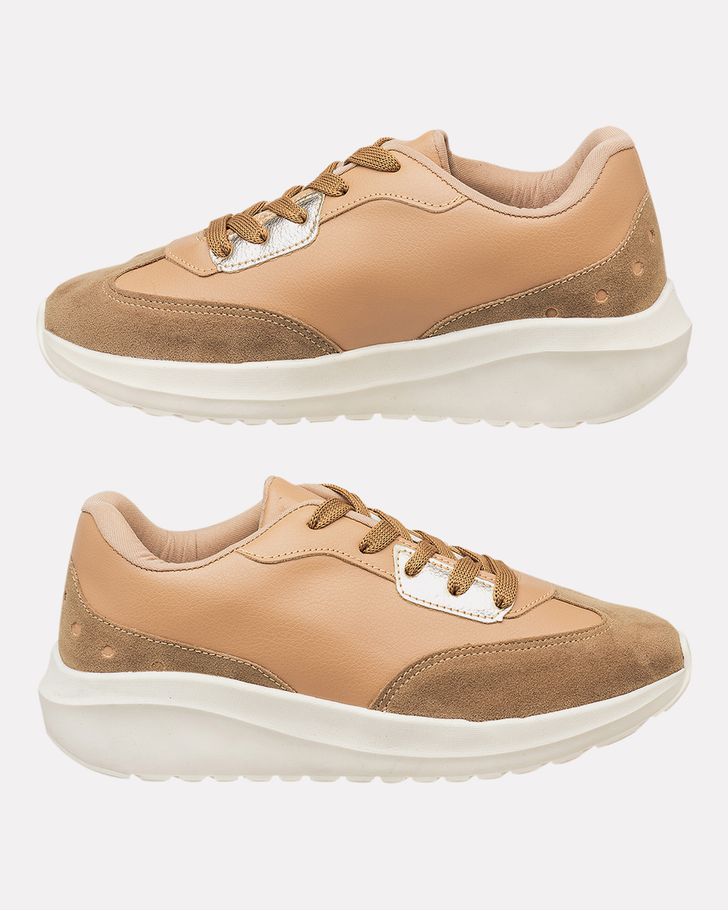 Sneaker Ortopédico Bromélia - Bege / Dolce