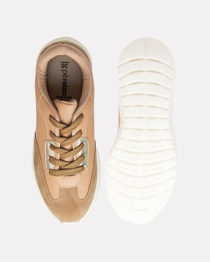 Sneaker Ortopédico Bromélia - Bege / Dolce