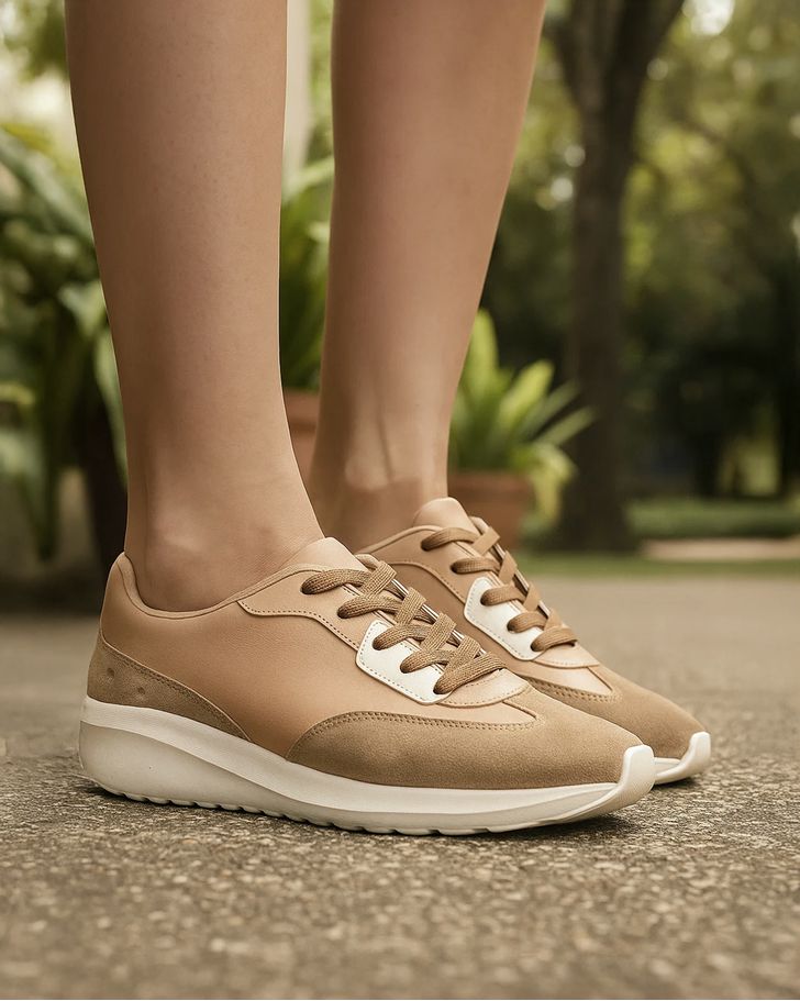 Sneaker Ortopédico Bromélia - Bege / Dolce