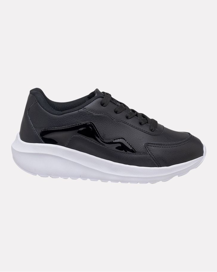Sneaker Ortopédico Bromélia - Preto
