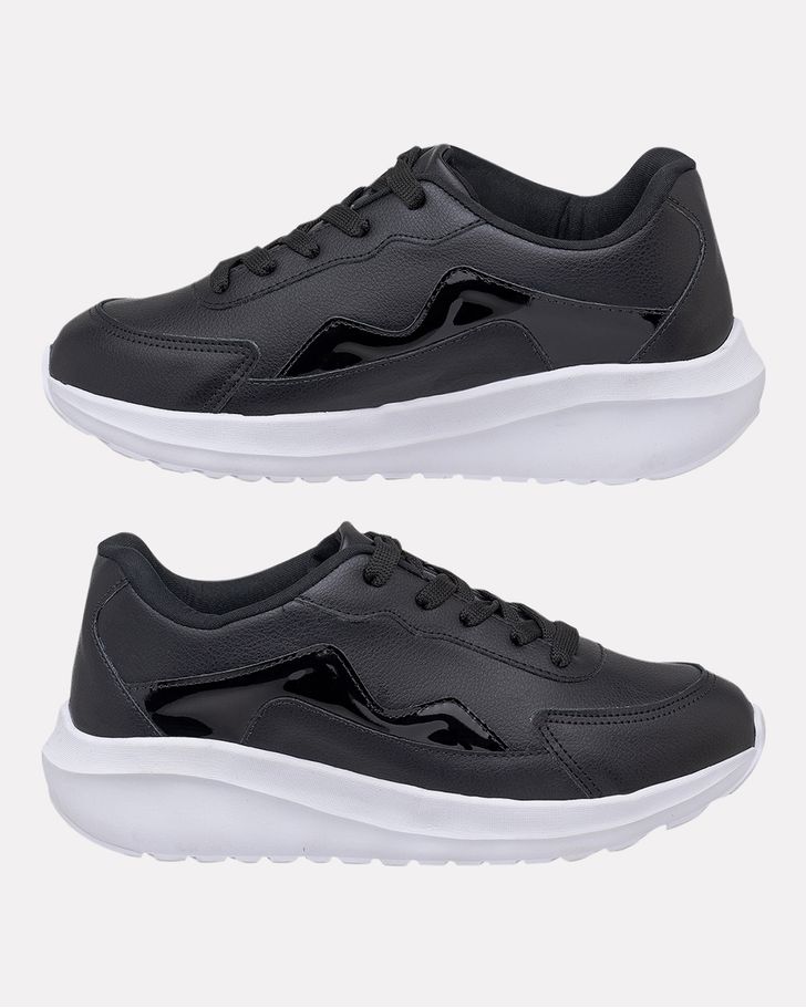Sneaker Ortopédico Bromélia - Preto