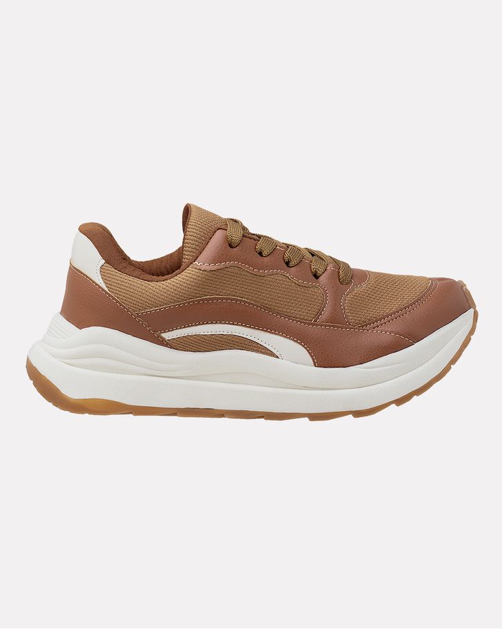Tênis Ortopédico Girassol - Caramelo / Off White