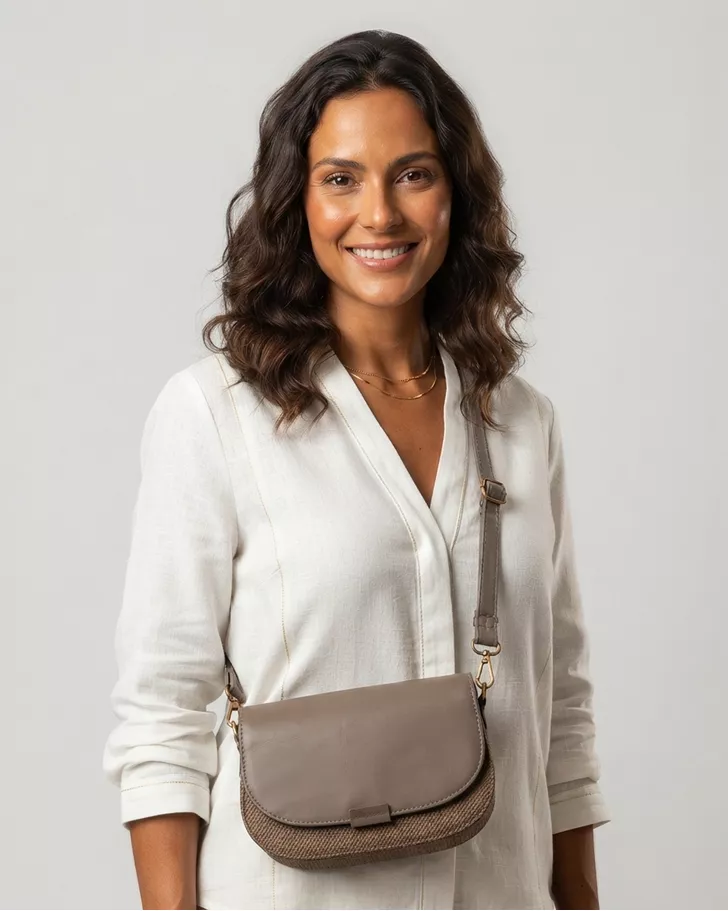 Bolsa Transversal Olivia - Taupe