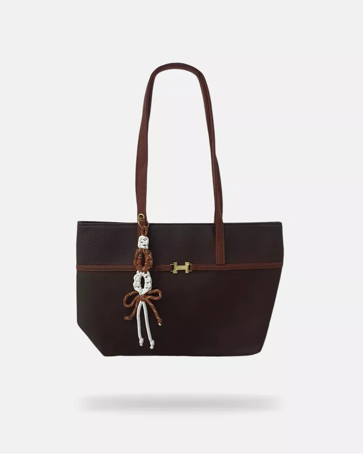 Bolsa Trançada Hanna - Café