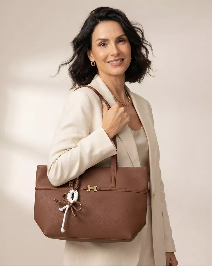 Bolsa Trançada Hanna - Cappuccino