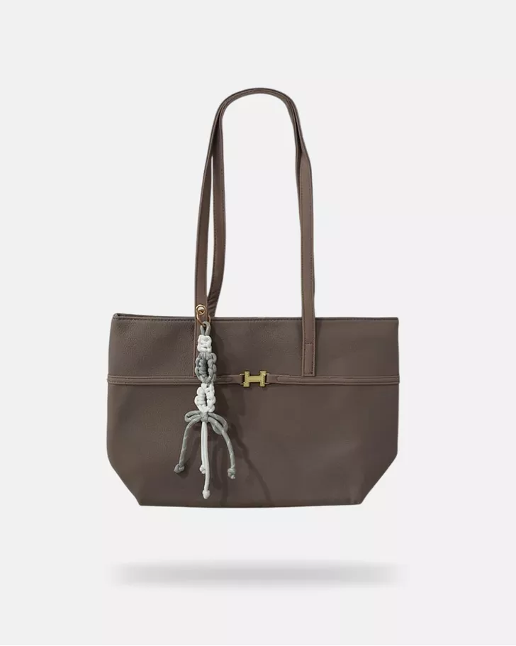 Bolsa Trançada Hanna - Caqui