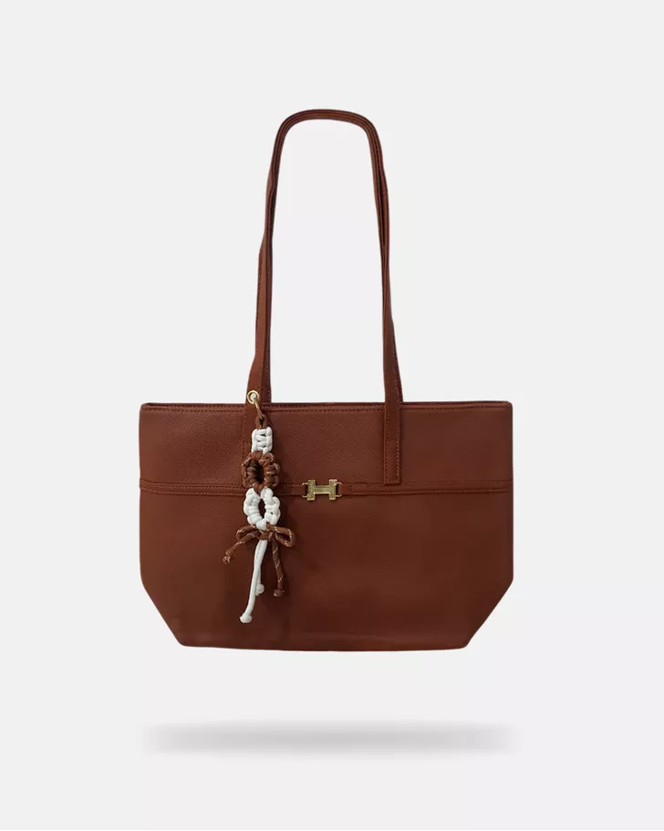 Bolsa Trançada Hanna - Marrom