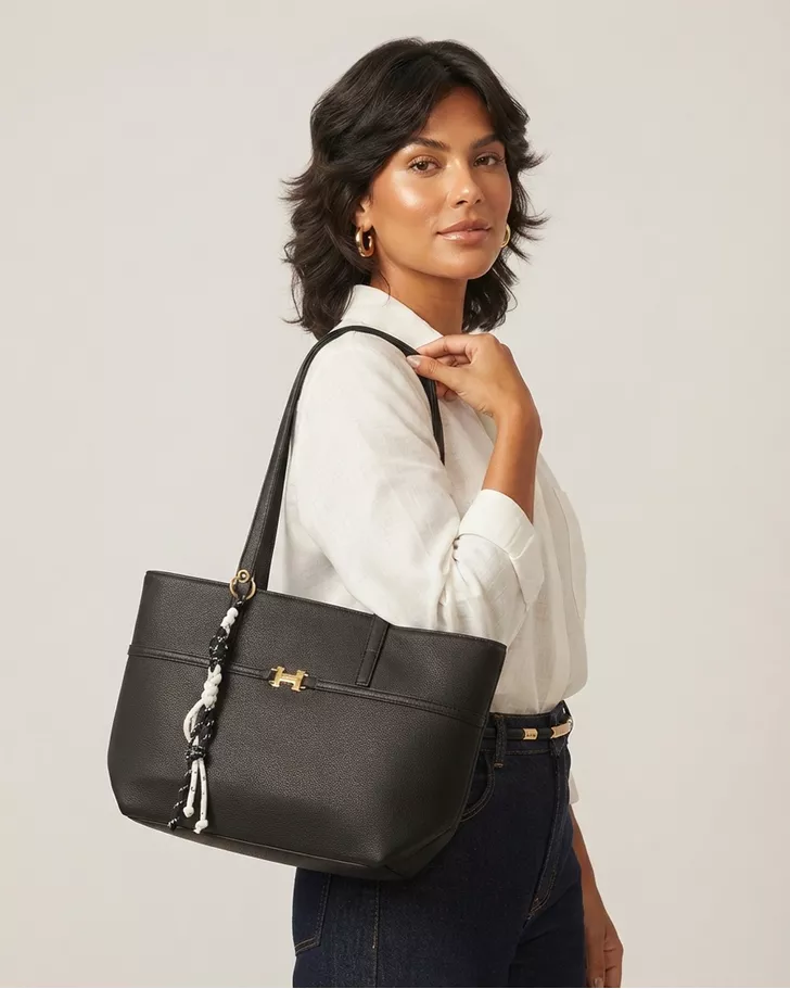 Bolsa Trançada Hanna - Preta
