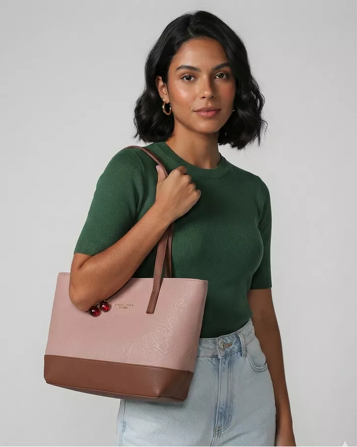 Bolsa Trançada Luna - Cappuccino