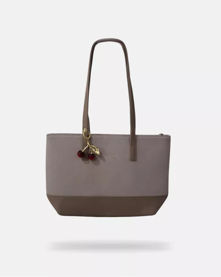 Bolsa Trançada Luna - Cimento