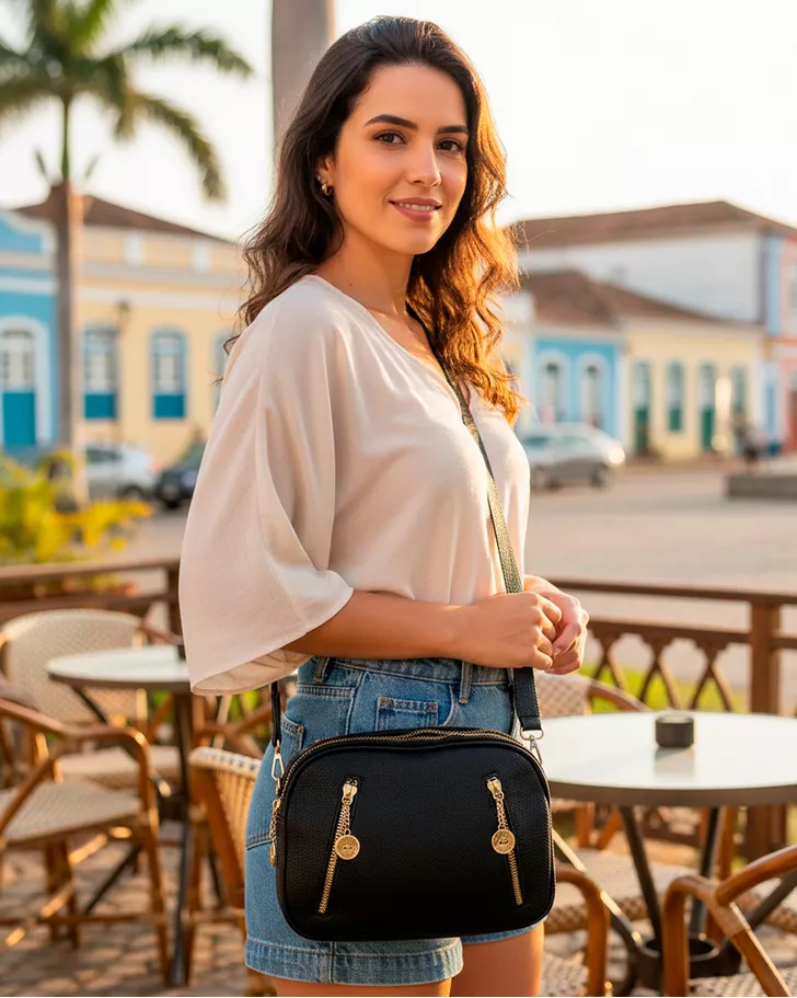 Bolsa Transversal Luana - Black