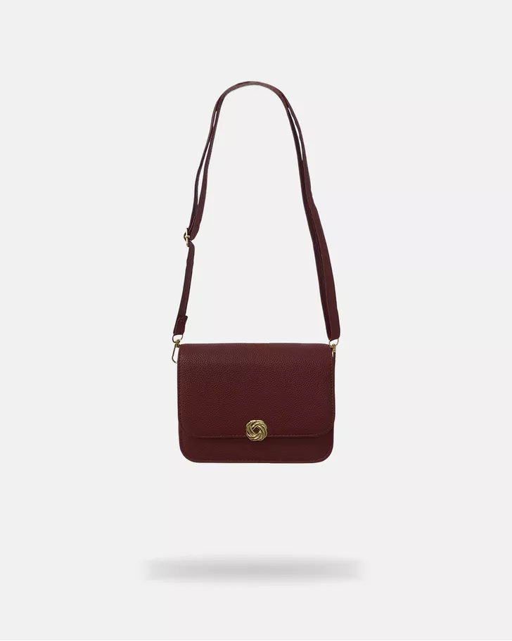 Bolsa Transversal Média Amélia - Bordô