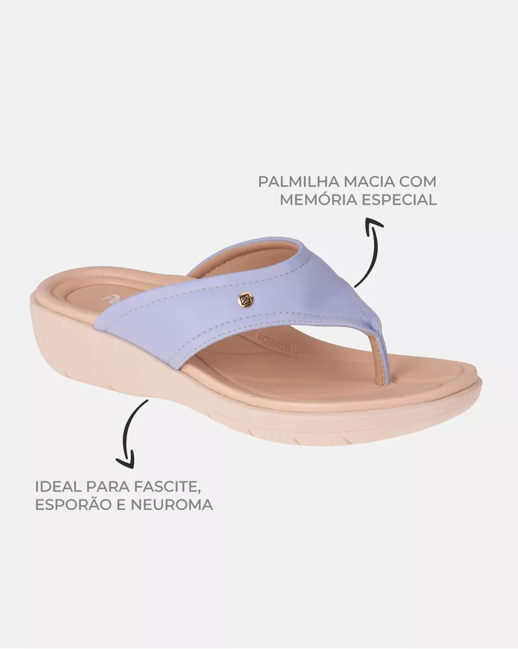 Chinelo para Fascite Helicônia - Mirtilo