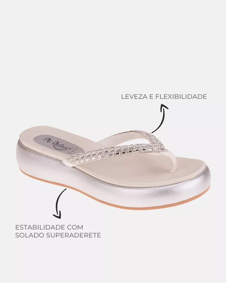 Chinelo Kalmia - Prata