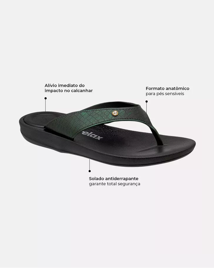 Chinelo Para Esporão Matricária - Preto