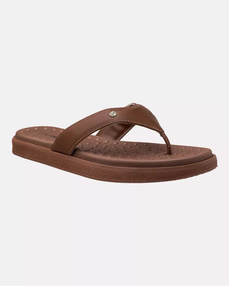 Chinelo Flat Íris - Nogueira