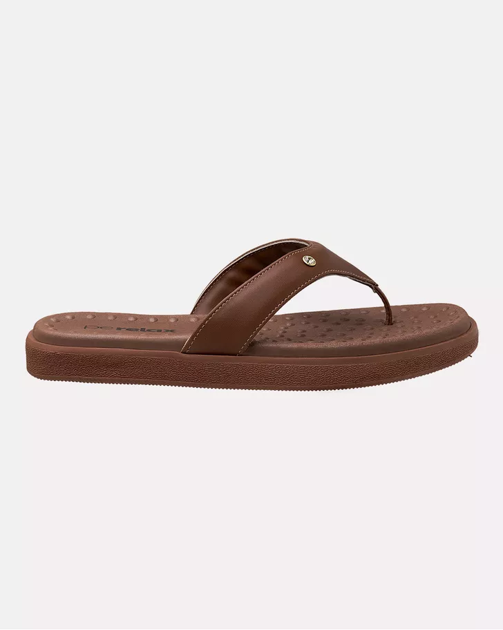Chinelo Flat Íris - Nogueira