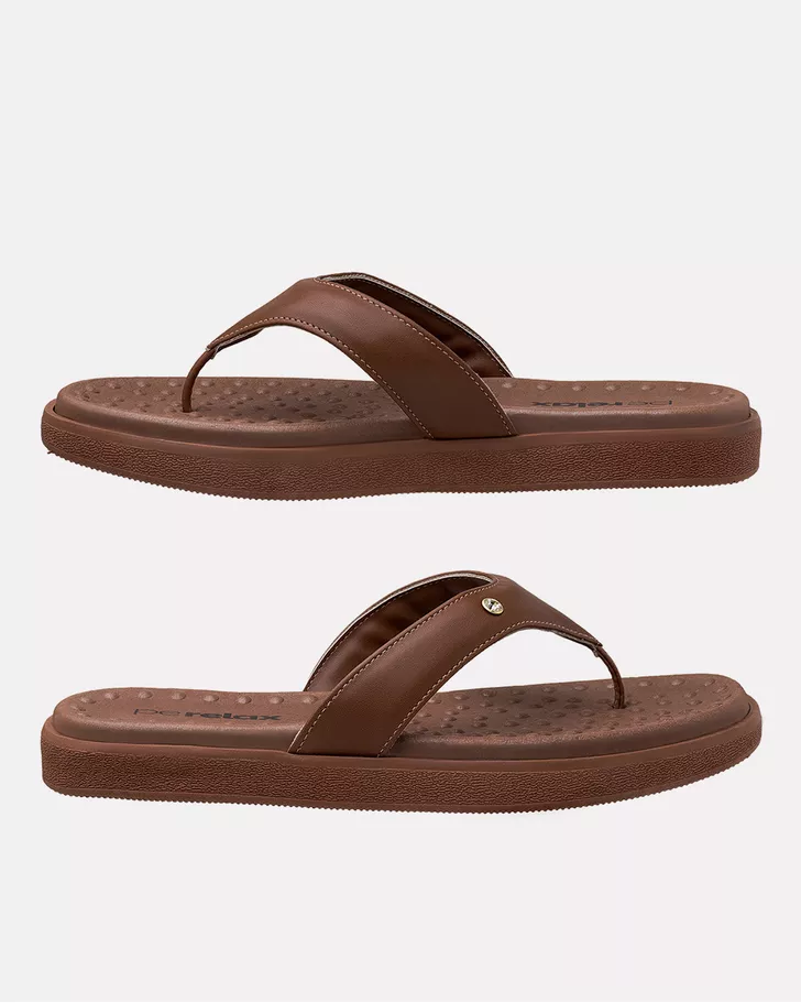 Chinelo Flat Íris - Nogueira