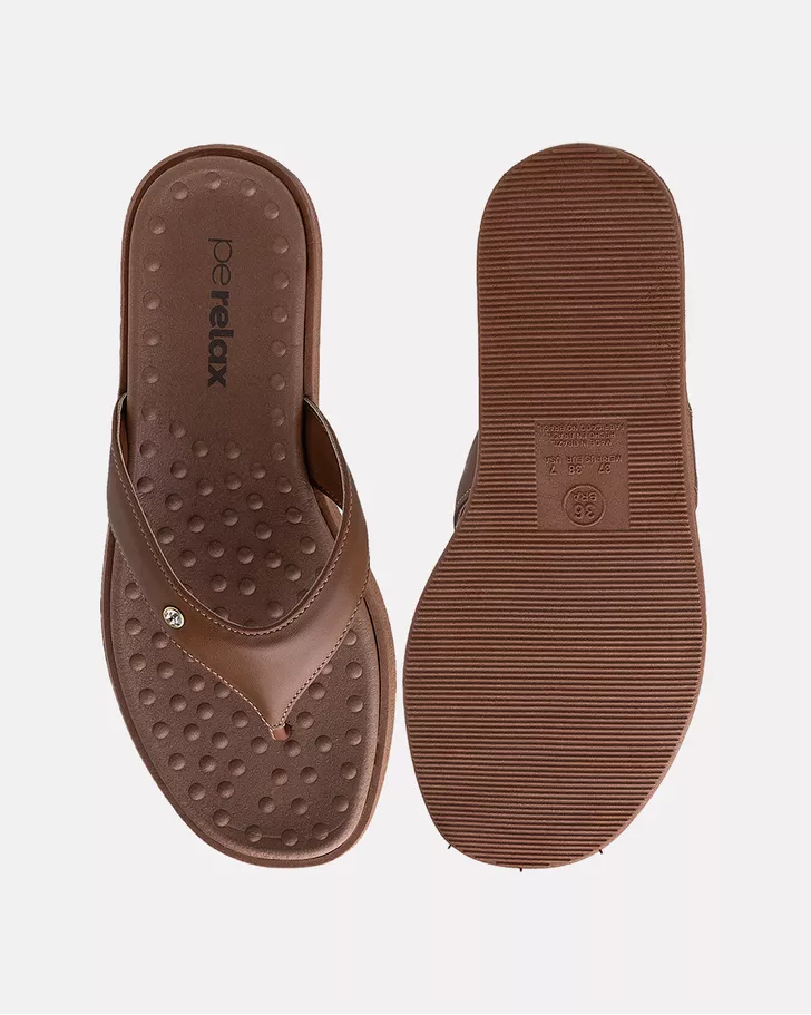 Chinelo Flat Íris - Nogueira