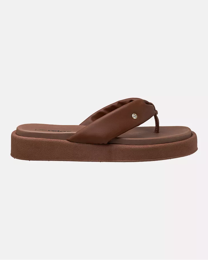 Chinelo Flat Lavanda - Nogueira