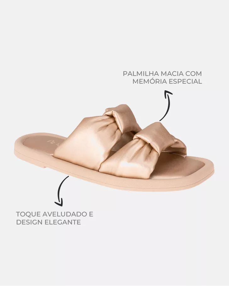 Tamanco Estrelícia - Champagne