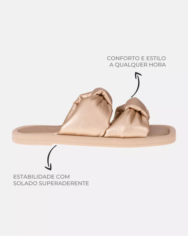 Tamanco Estrelícia - Champagne