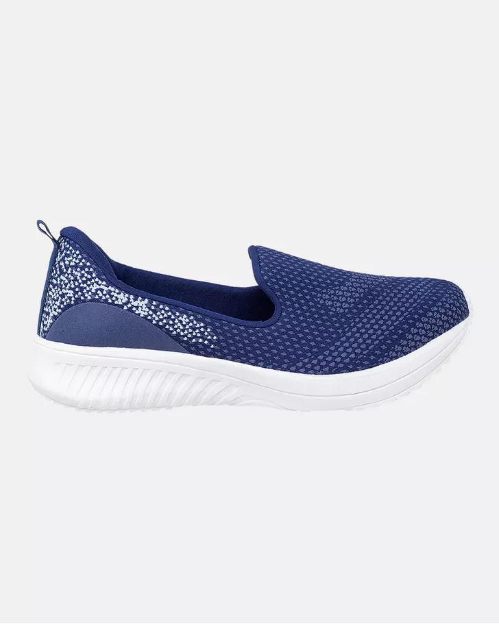 Slip On Peônia - Marinho / Azul